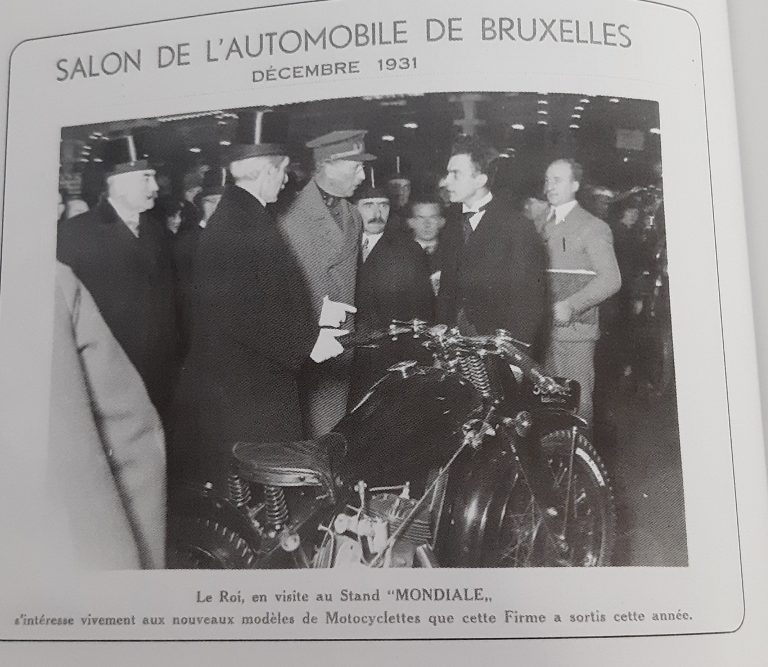 Autosalon Brussel, 1931: Mondiale krijgt bezoek van een zeer geïnteresseerde koning Albert I
